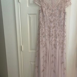 Mother of the bride/groom Adrianna Papell blush gown size 16